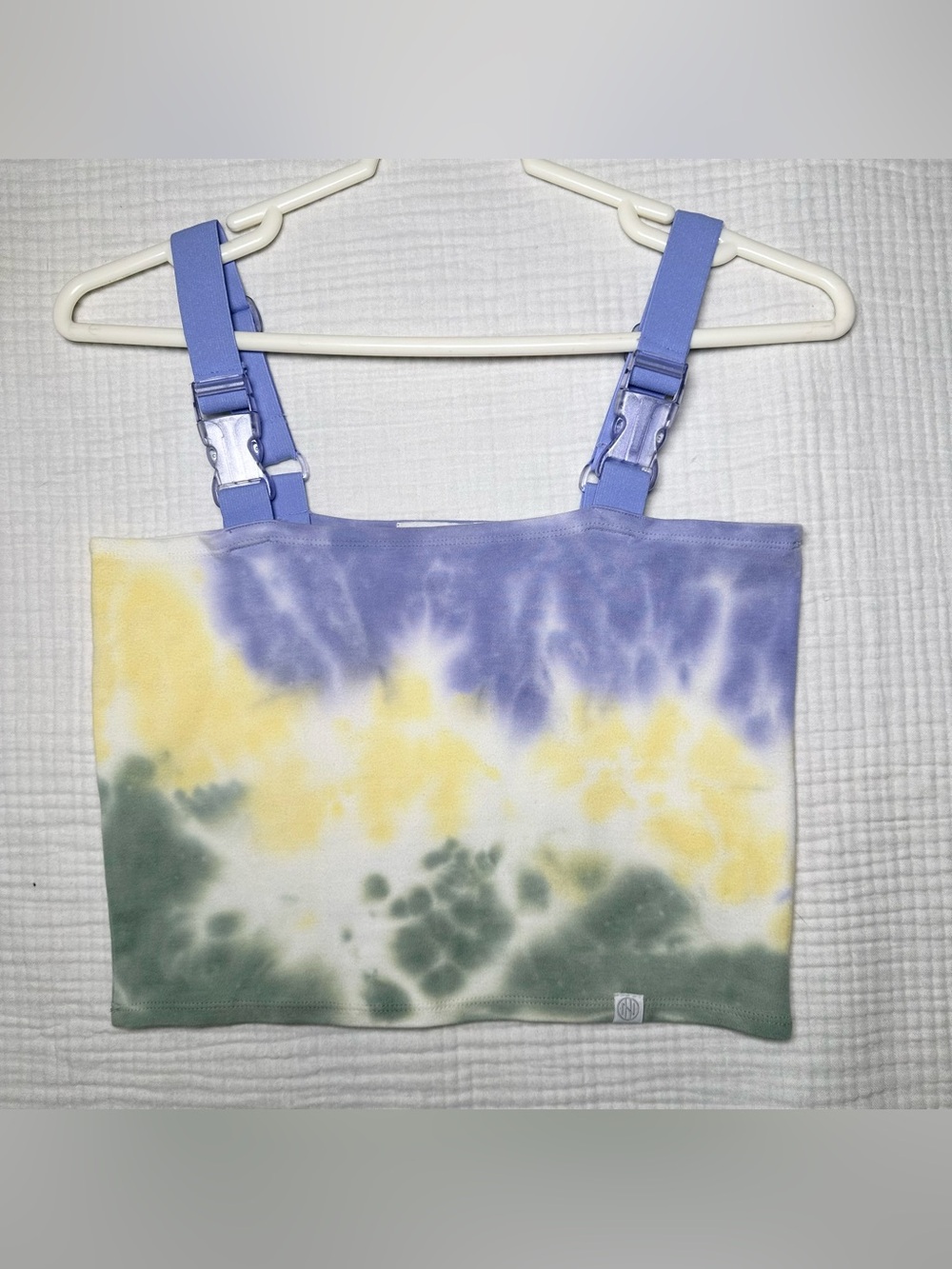 Zumiez Ninth Hall Tie-Dye Cropped Tank Top Adjustable Buckle Strap MEDIUM